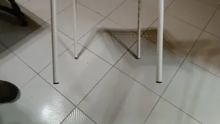 Silla de cocina o exterior, roja