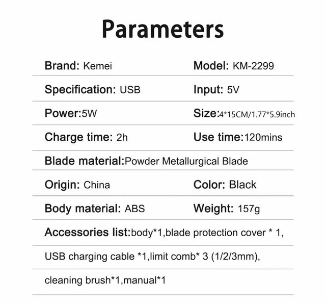 máquina kemei nueva y asesoría