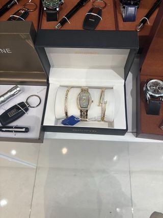 Set Orologi Skyline Acciaio Blu Oro