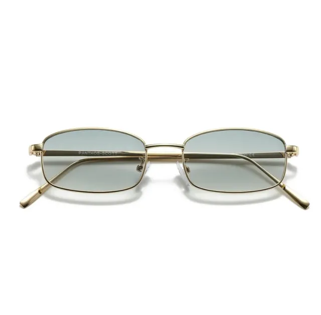 Occhiali da sole PANTHOS oro e verdi