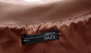 Giacca college donna/ragazza marrone e bianca