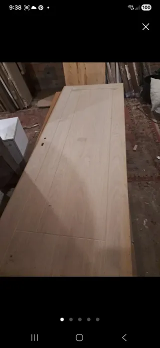 Puerta madera maciza nueva