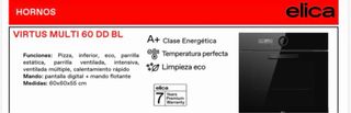 Horno Elica Negro