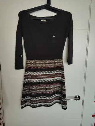 Vestido de punto estampado