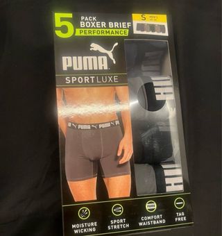 Pack 5 Boxer Briefs Puma Sport Luxe Talla S. 10€