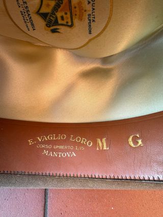 Borsalino Uomo Vintage Tg 6 misure vedi foto