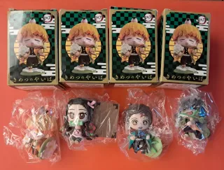 Set 4 Mini Action Figure Demon Slayer Birth Flower