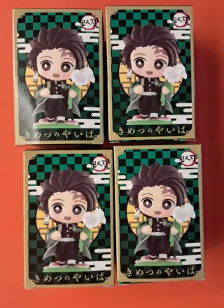Set 4 Mini Action Figure Demon Slayer Birth Flower