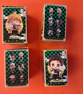Set 4 Mini Action Figure Demon Slayer Birth Flower