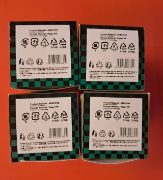 Set 4 Mini Action Figure Demon Slayer Birth Flower