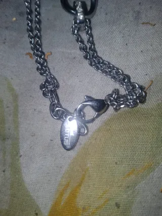 Pulsera Lotus Hombre Plata y Negro