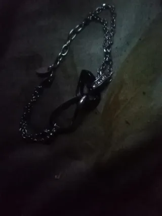 Pulsera Lotus Hombre Plata y Negro