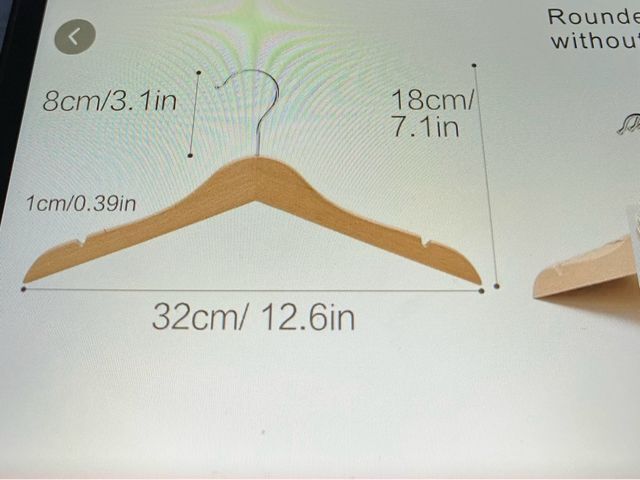 33 Perchas Madera Niños 32x17 hechas de madera