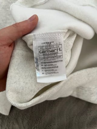 Jersey Carhartt Gris Cuello Alto 100% Algodón