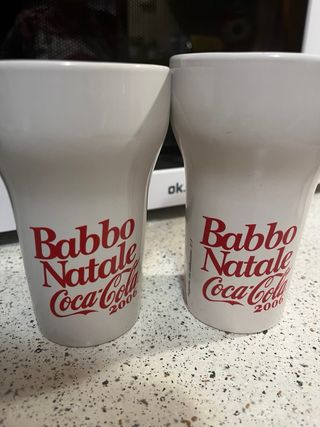 2 Bicchieri Coca Cola Babbo Natale 2006