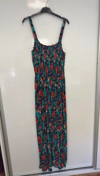 Vestido largo estampado floral