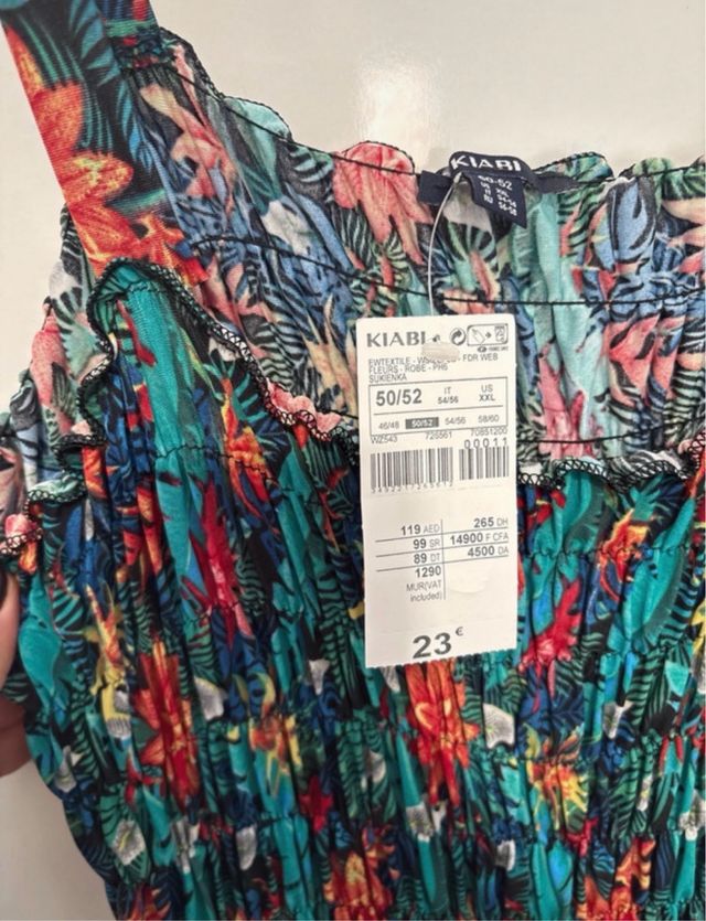 Vestido largo estampado floral