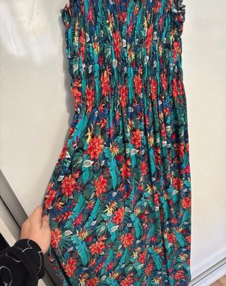 Vestido largo estampado floral