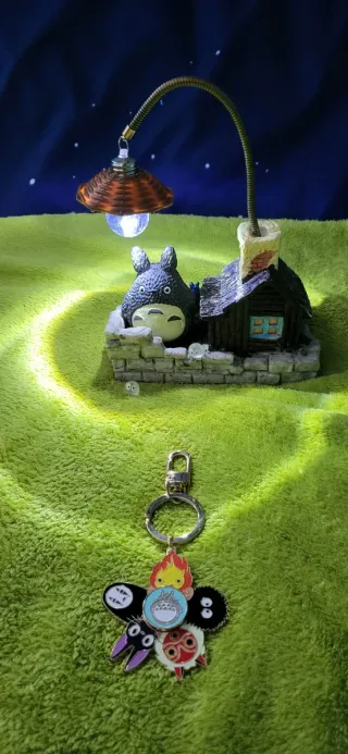Set Totoro y Llavero Spinner Studio Ghibli