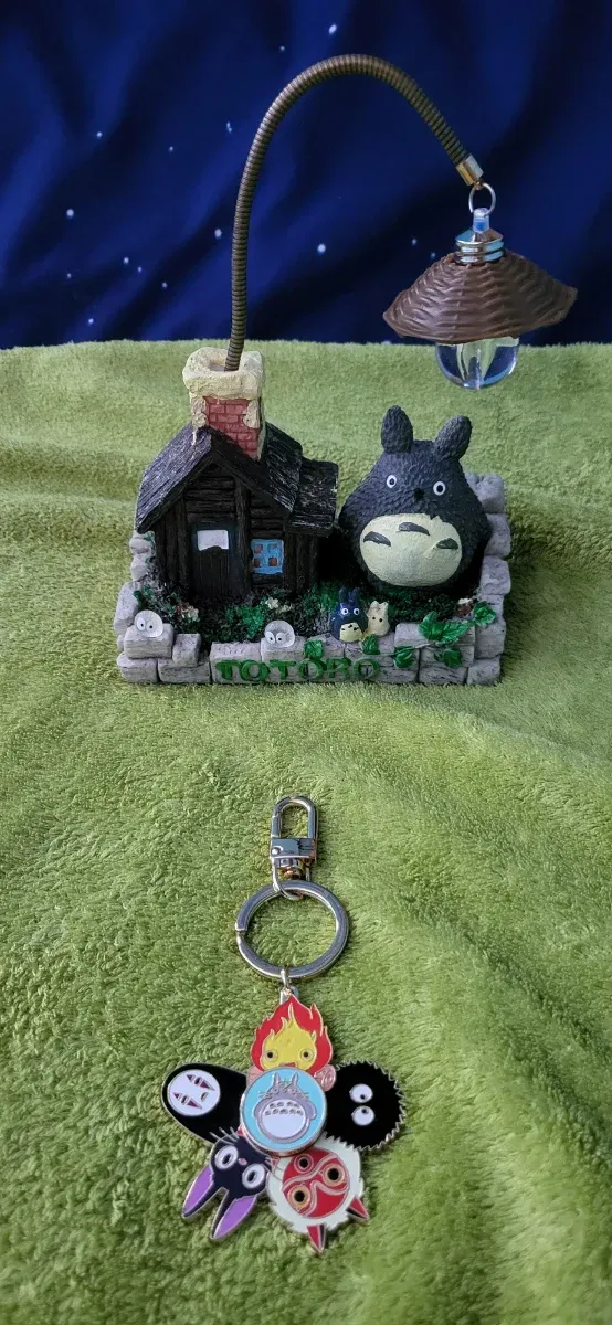Set Totoro y Llavero Spinner Studio Ghibli