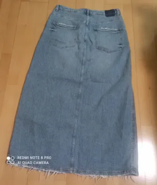 Falda vaquera larga Zara