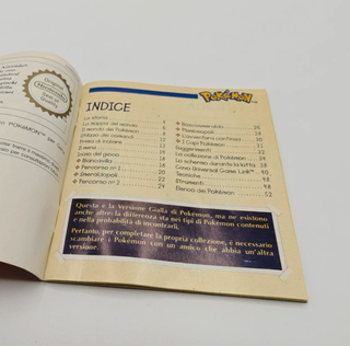 Manuale Pokemon Giallo Trainer's Guide Nintendo