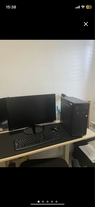 PC Escritorio + Monitor, Teclado y Ratón