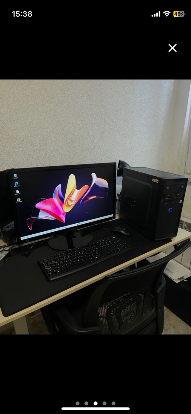 PC Escritorio + Monitor, Teclado y Ratón