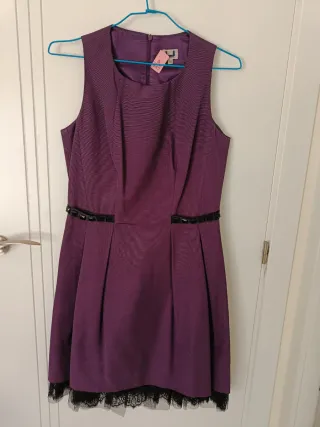 Vestido morado Adolfo Dominguez Talla M