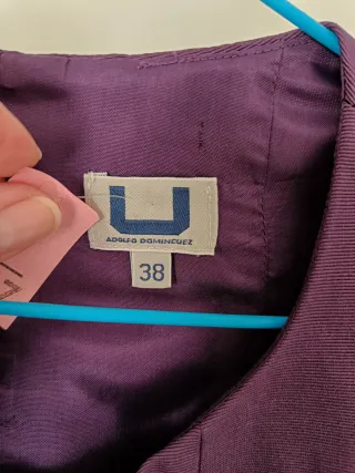 Vestido morado Adolfo Dominguez Talla M