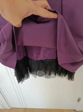 Vestido morado Adolfo Dominguez Talla M