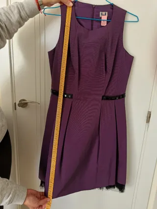 Vestido morado Adolfo Dominguez Talla M