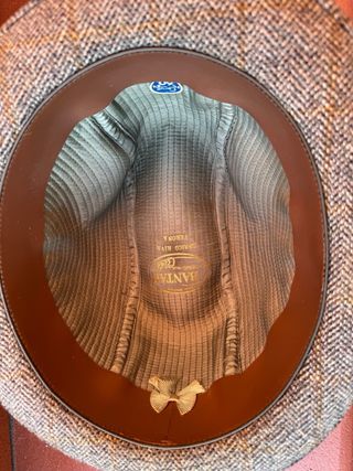 Cappello uomo scozzese marrone/grigio