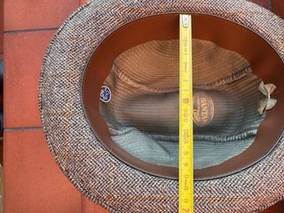 Cappello uomo scozzese marrone/grigio