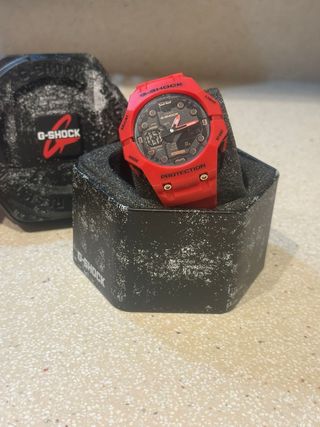 Casio G-Shock B001 Reloj Rojo y Negro