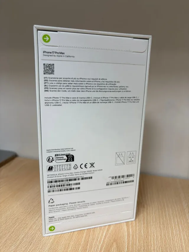 iPhone 17 Pro Max 256GB Arancione