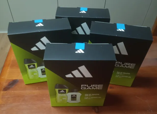 Lote 4 estuches Adidas Pure Game hombre