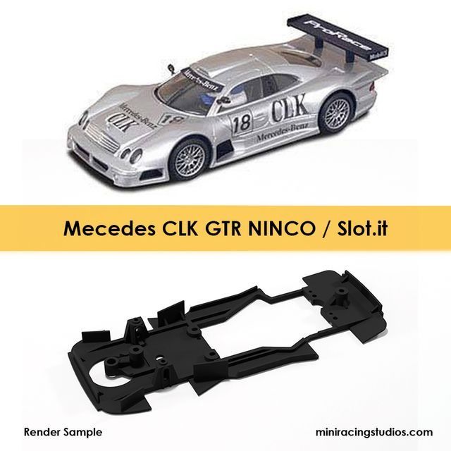 Chasis 3D Mercedes CLK GTR NINCO MiniRacingStudios