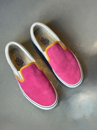 Zapatillas Vans Slip On Platform Ante y Pana Talla