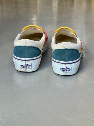 Zapatillas Vans Slip On Platform Ante y Pana Talla