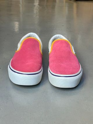 Zapatillas Vans Slip On Platform Ante y Pana Talla