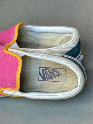 Zapatillas Vans Slip On Platform Ante y Pana Talla