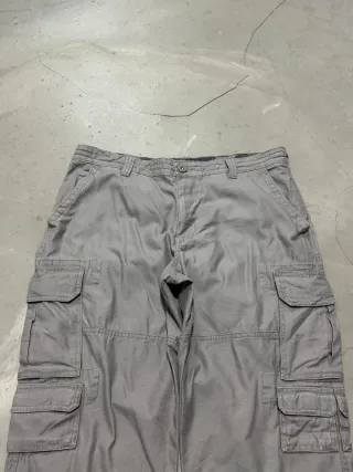 American vintage cargo pantaloni grey uomo 38x30