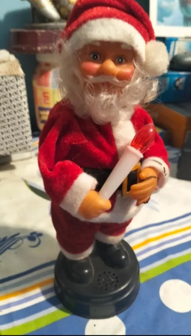 Babbo Natale Vintage con Candela