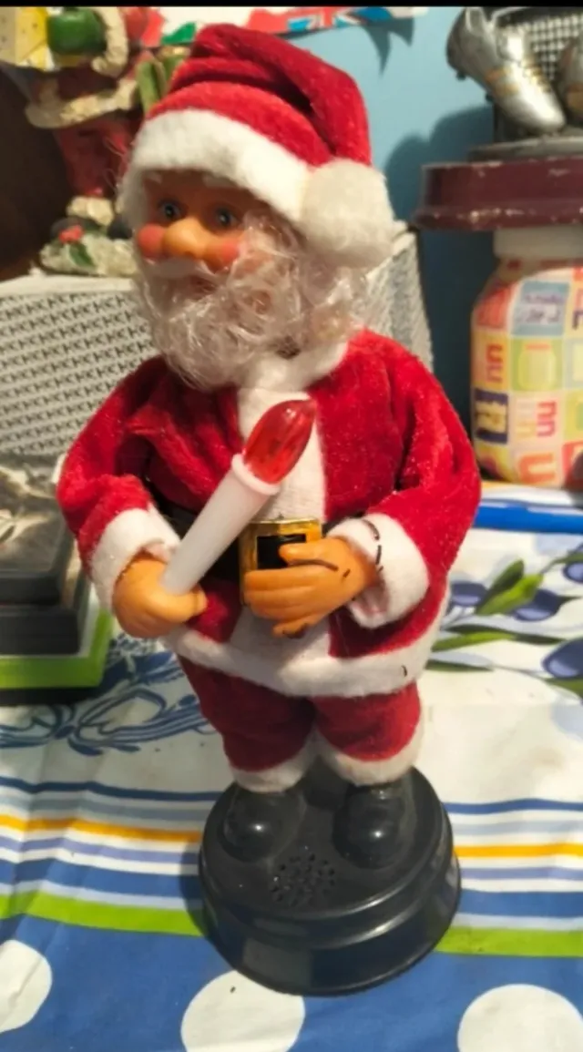 Babbo Natale Vintage con Candela