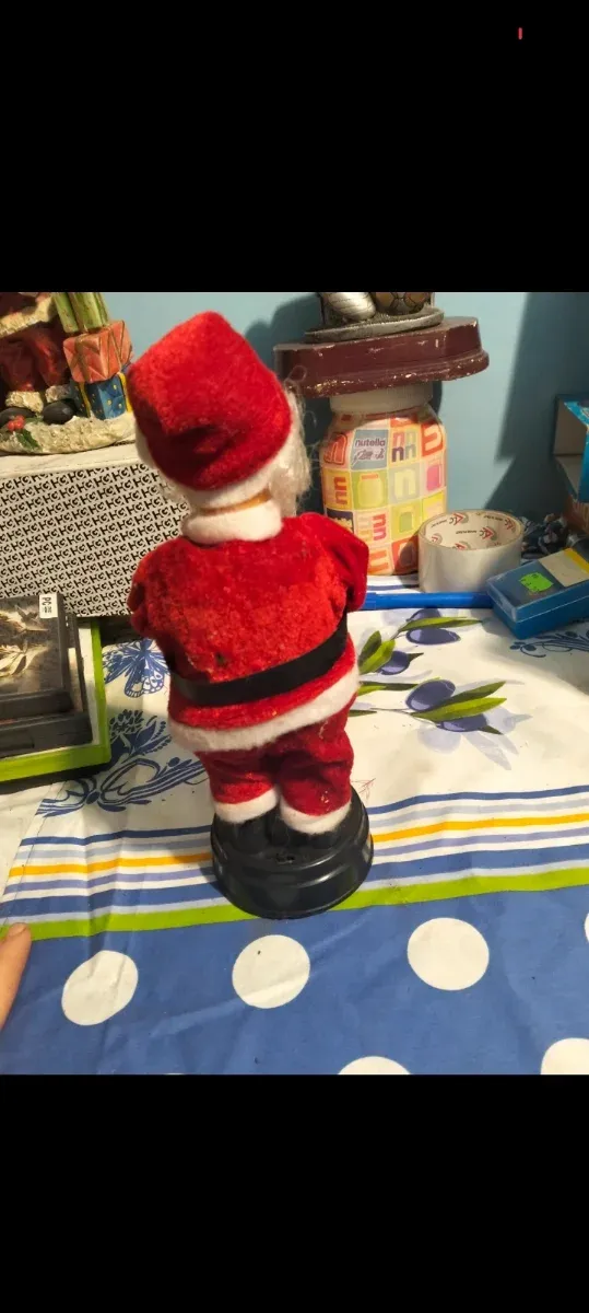 Babbo Natale Vintage con Candela