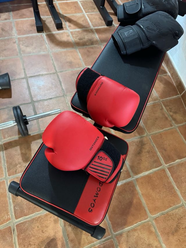 Saco de boxeo rojo para adolescentes