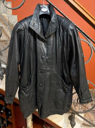 Giacca da donna in vera pelle vintage anni 90
