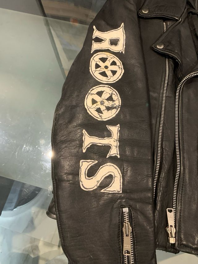 Cazadora cuero pintada Sepultura AMI