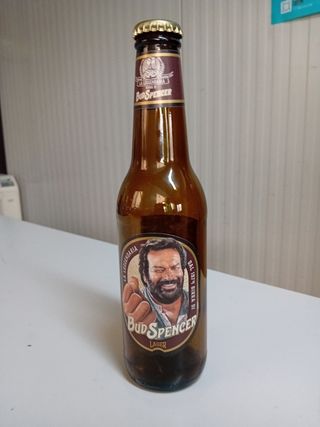 Bottiglia di birra Bud Spencer